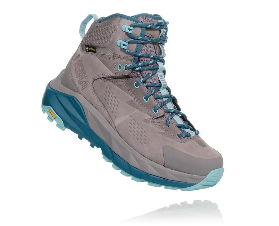 Hoka One One Kaha Gore-Tex Vandringsskor Dam - Grå - BSVXG-1759